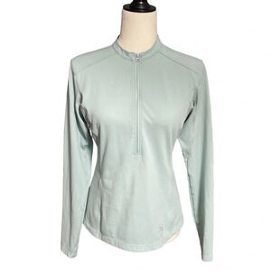 Arc'teryx Rho Lightweight Zip-Neck Base Layer Top - Women's Medium Pastel Blue